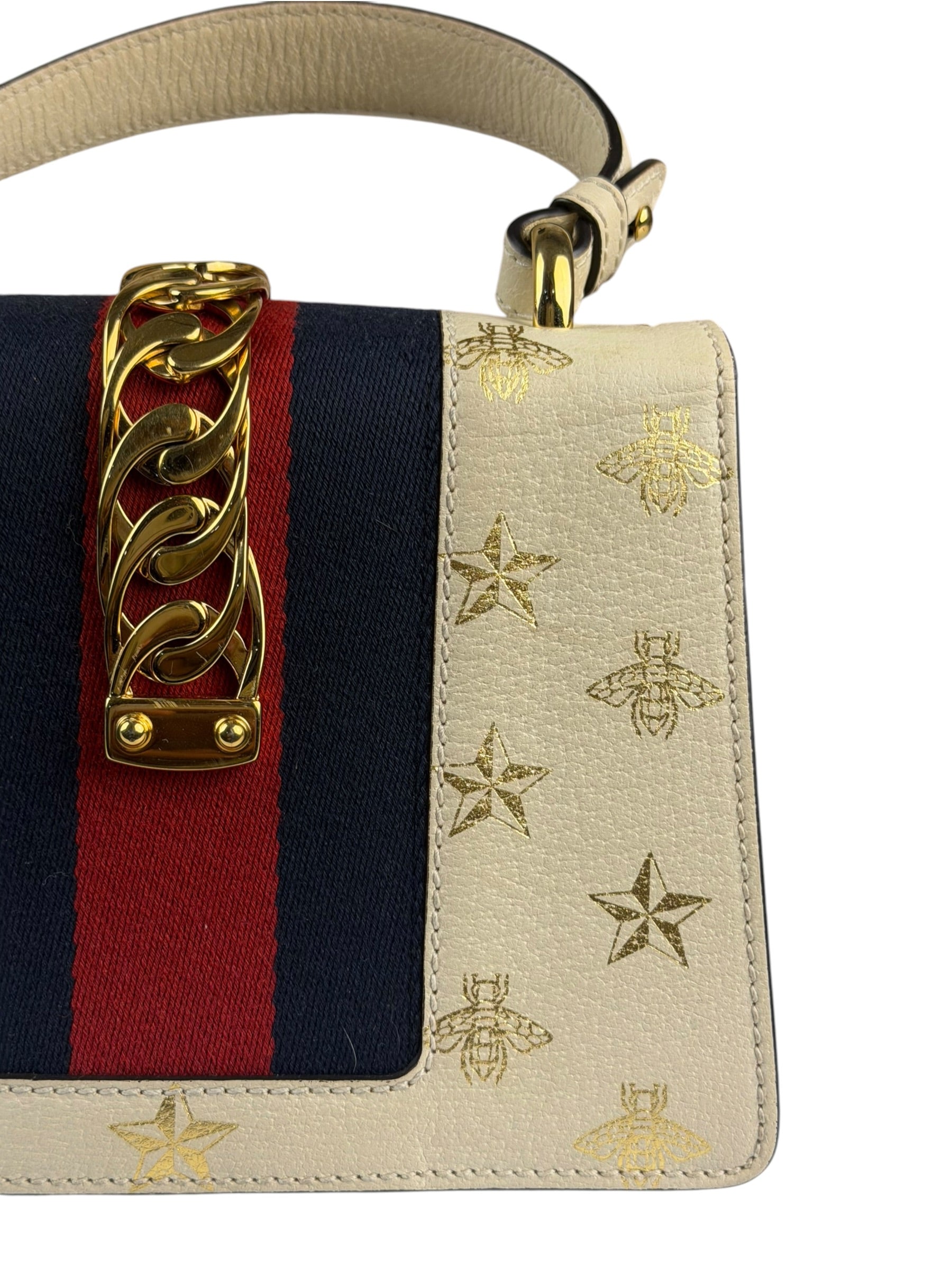Gucci Sylvie Bee Star Mini 2-Way Bag