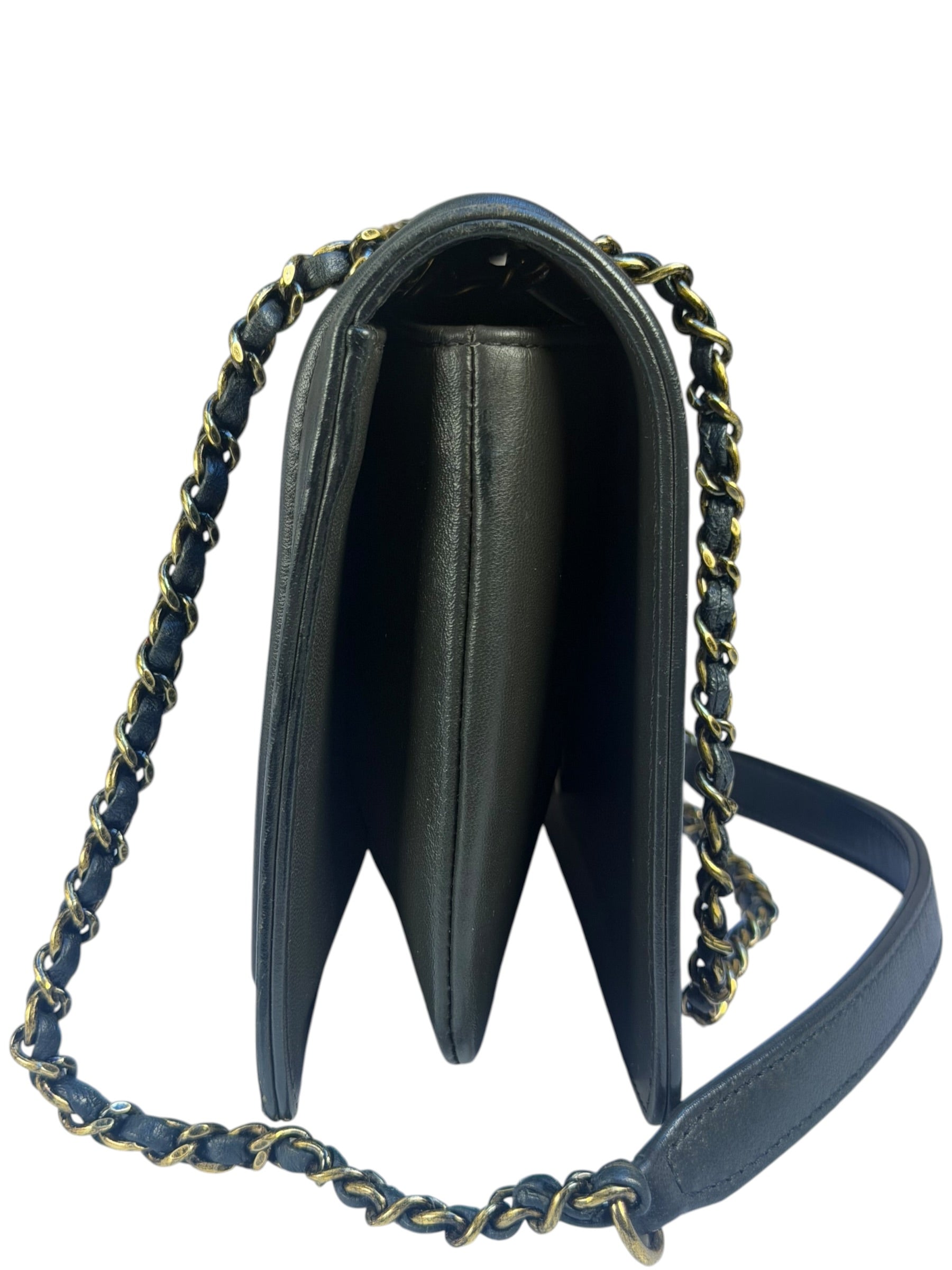 Chanel Grey Lambskin Antico Flap Bag 2017