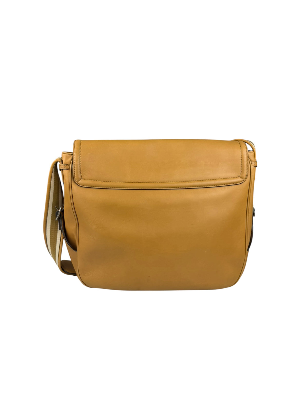 Gucci Vachetta Brown Leather Flap Messenger Bag