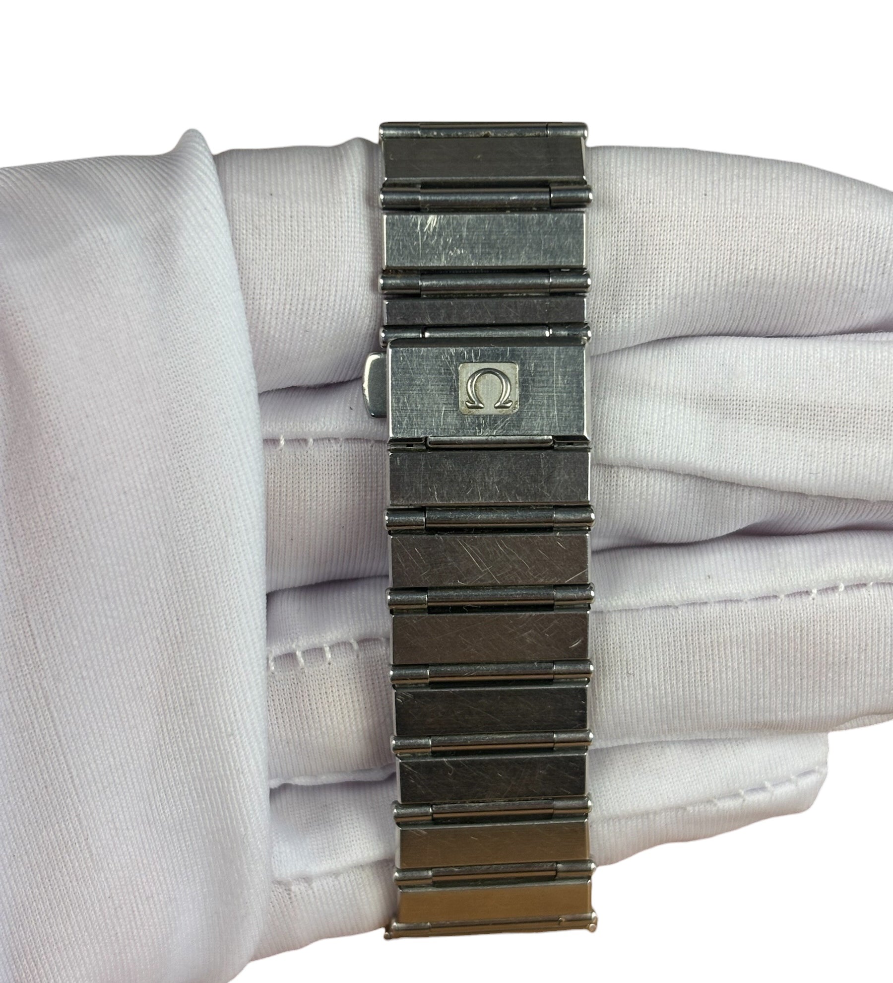 Omega Constellation White Dial Blue Hands