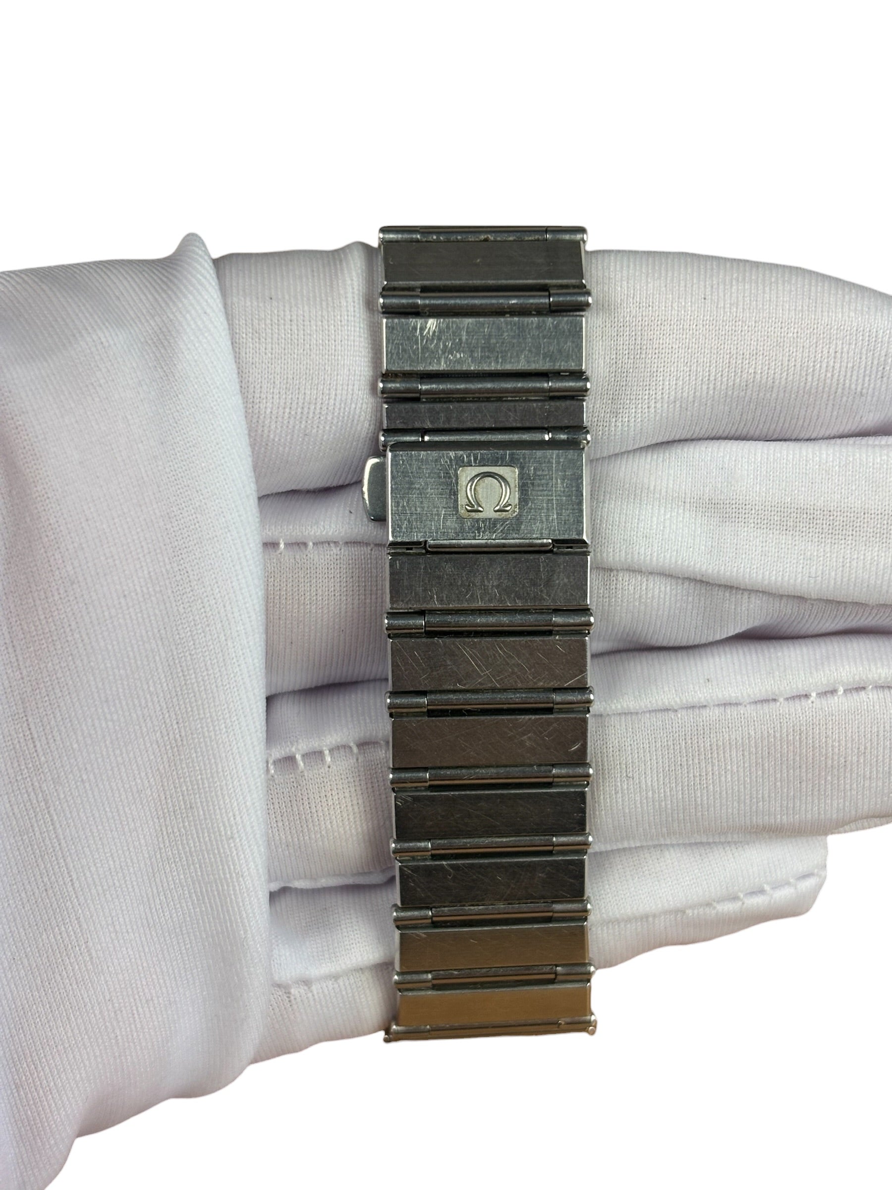 Omega Constellation White Dial Blue Hands