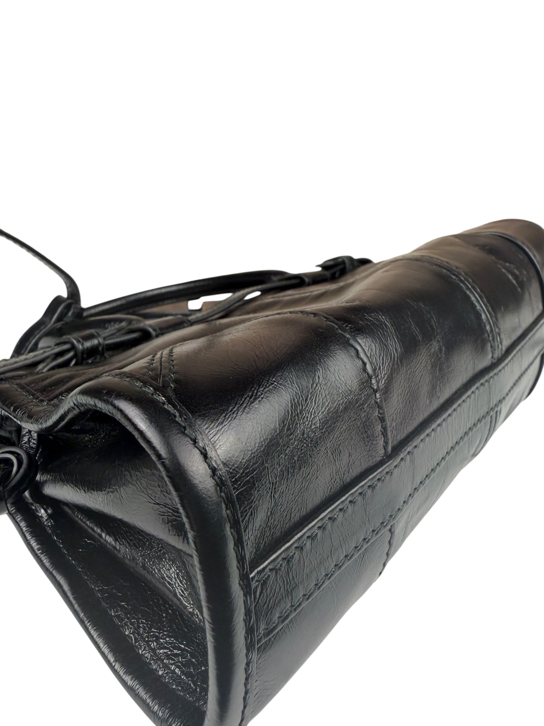 Prada Black Bonnie Calfskin Shoulder Bag