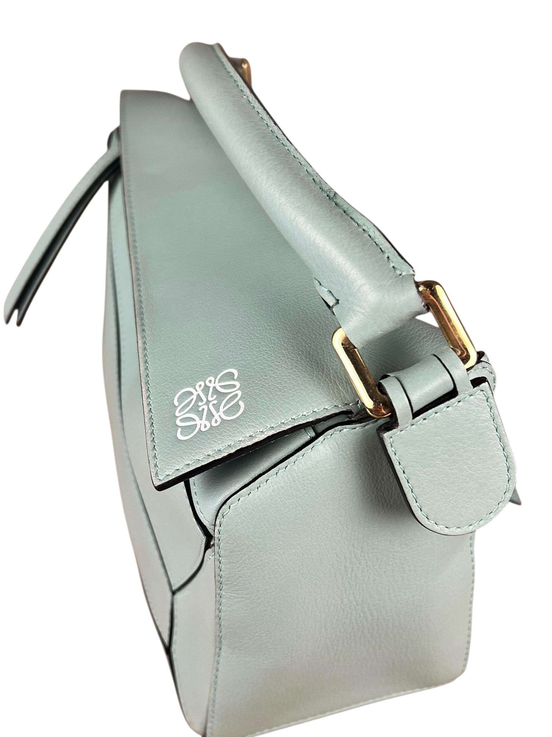 Loewe Green Medium Puzzle Bag
