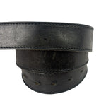 Gucci Silver-Toned Leather Belt