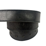 Gucci Silver-Toned Leather Belt