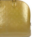 Louis Vuitton Yellow Monogram Vernis Alma Handbag