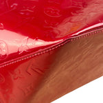 Louis Vuitton Red Leather Monogram Vernis Bellevue Handbag PM