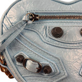 Balenciaga Light Blue Le Cagole Heart Mini Bag
