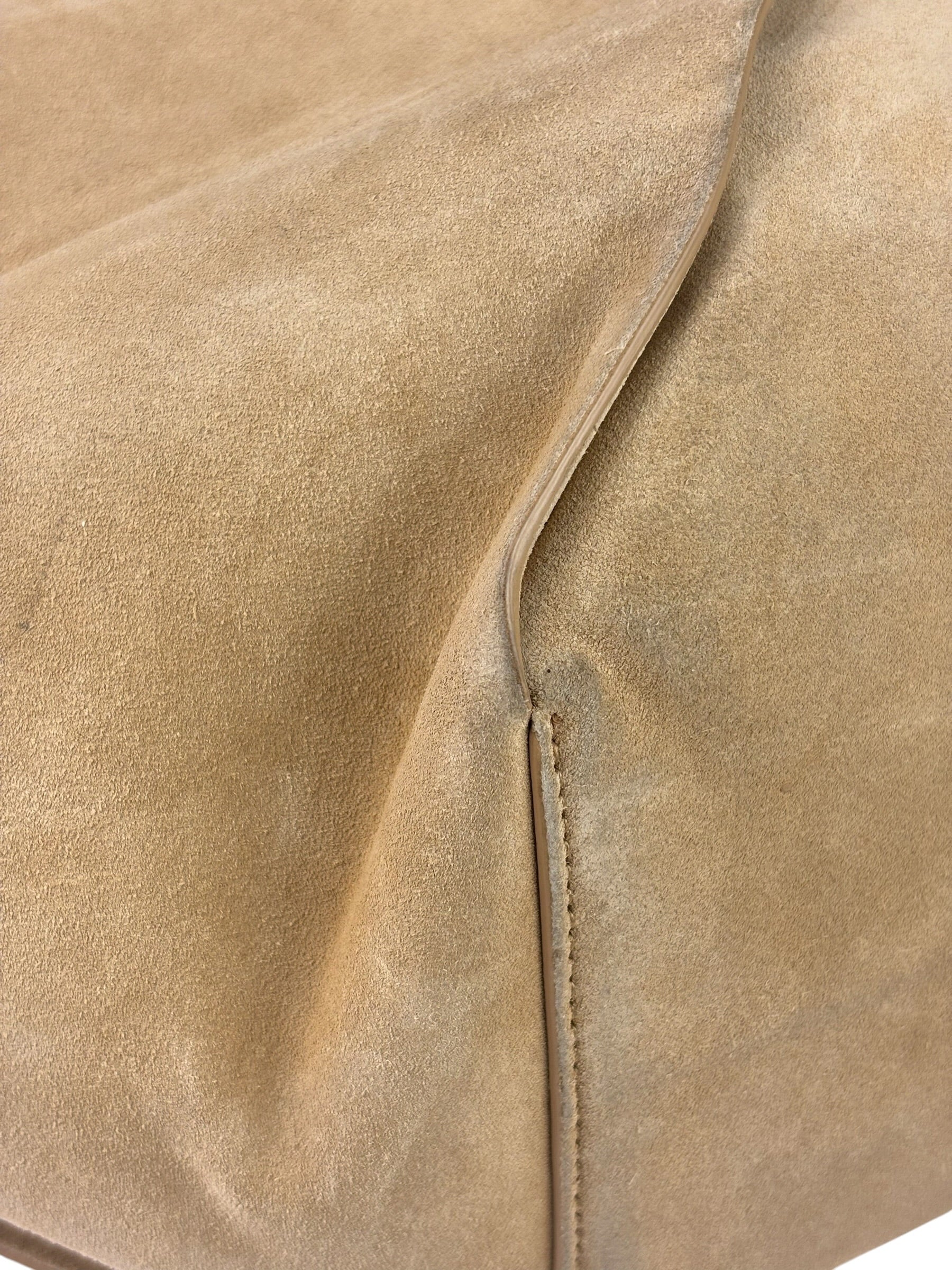 Bottega Veneta Beige Suede/Leather Trim Intrecciato Flower Basket Tote