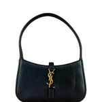 Saint Laurent Le 5 à 7 Smooth Leather Handbag Black