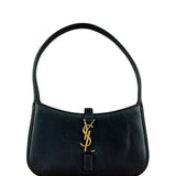 Saint Laurent Le 5 à 7 Smooth Leather Handbag Black