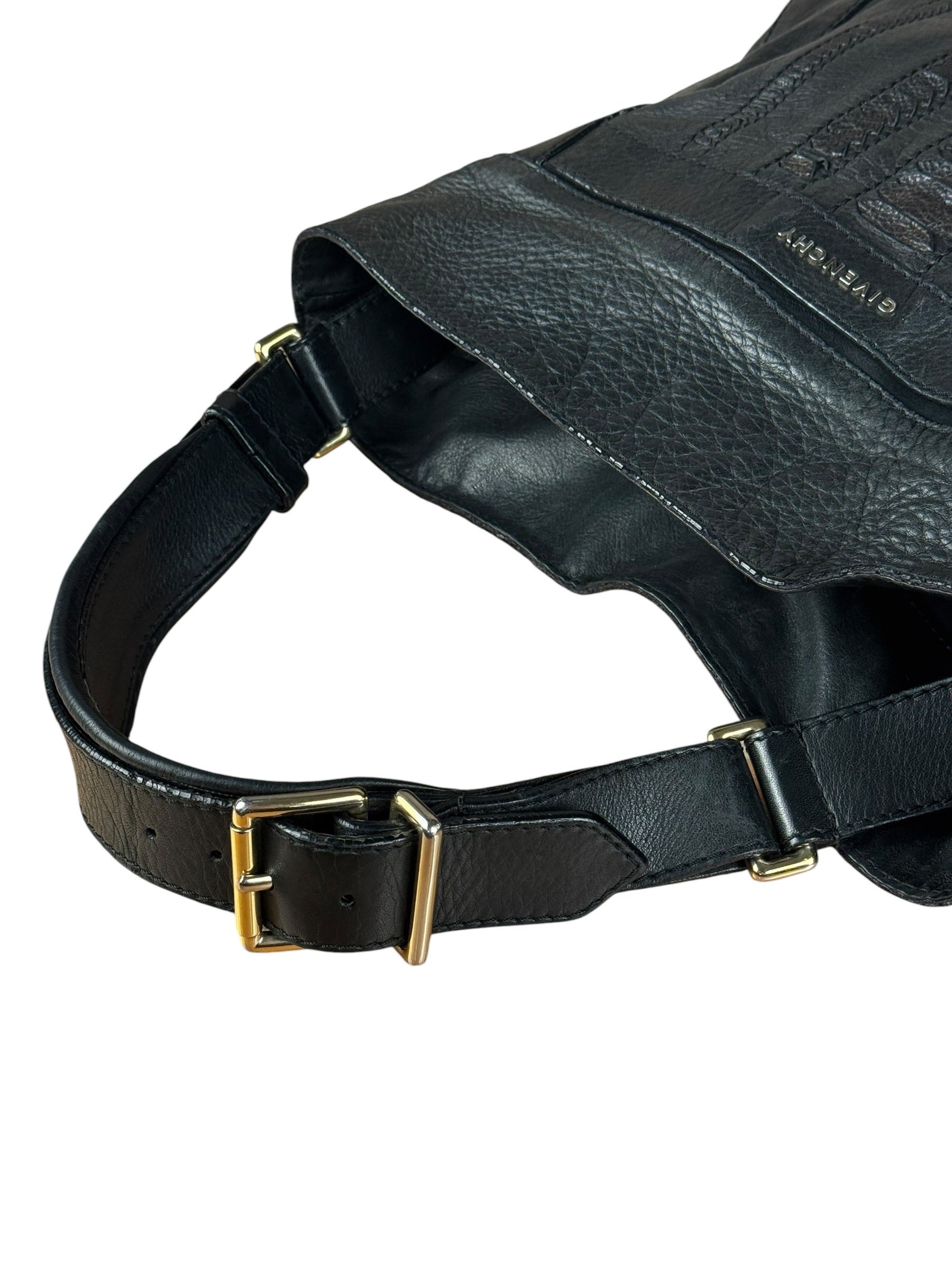 Givenchy Black Leather Hobo Bag