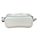 Chanel White Quilted Leather Small Gabrielle Hobo Bag 2019