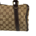 Gucci GG Canvas Top Handle Mini Boston Handbag