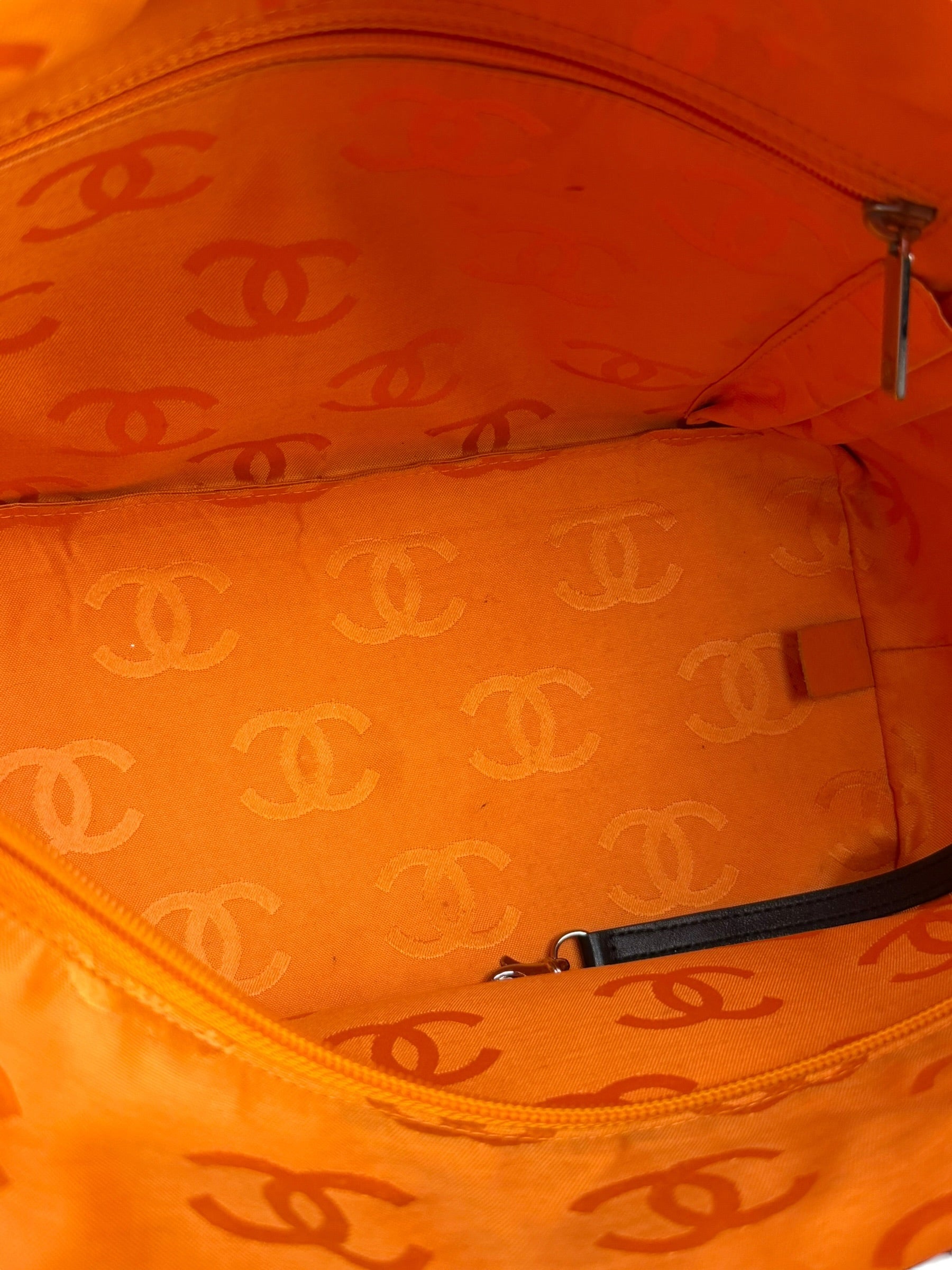 Chanel Brown Quilted Leather Cambon Ligne Shoulder Tote 2004