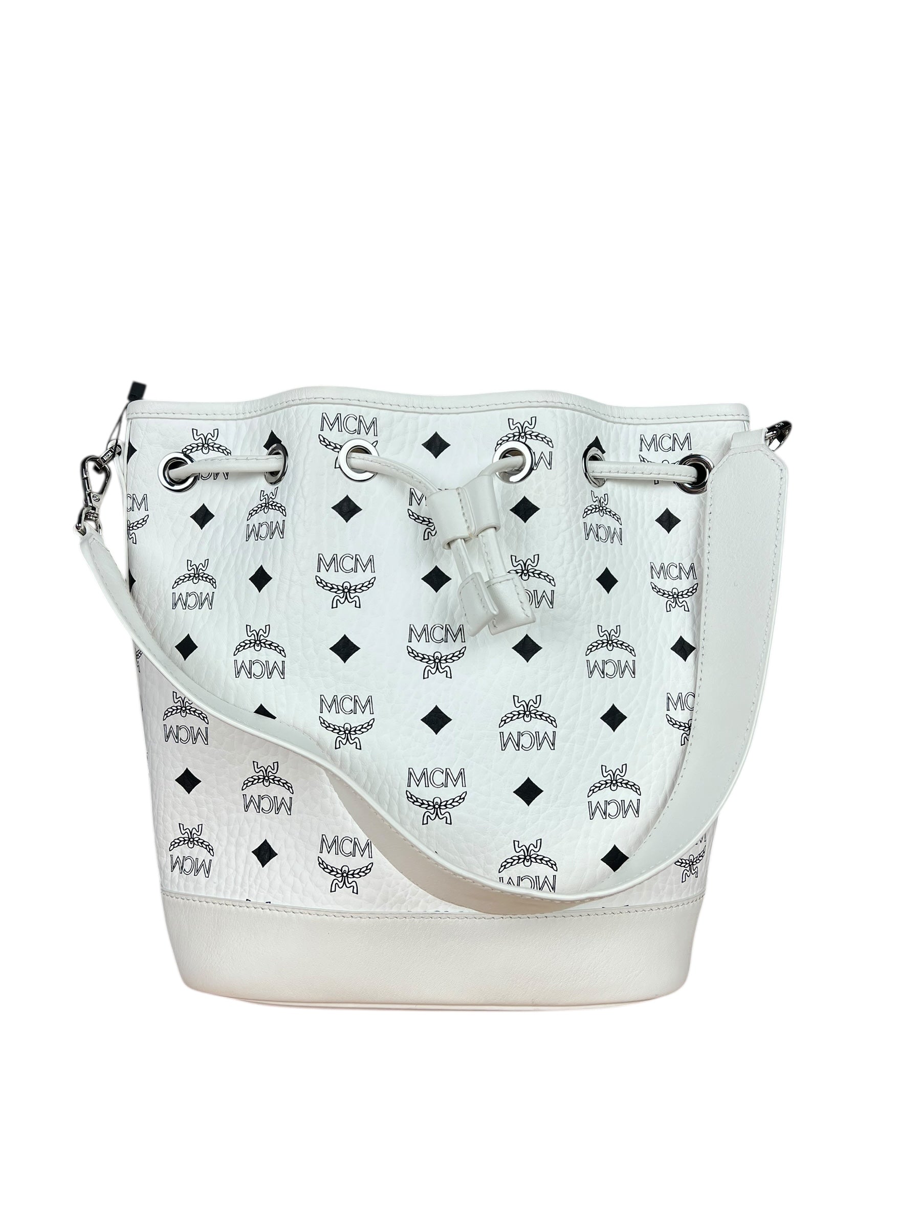 MCM Dessau Drawstring Bucket Bag