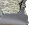 Fendi Lavender Python & Suede Pochette