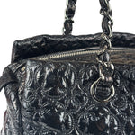 Chanel Black Leather Rock In Moscow Patent Chain Tote Bag 2008