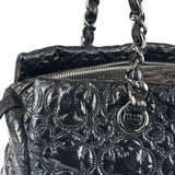 Chanel Black Leather Rock In Moscow Patent Chain Tote Bag 2008