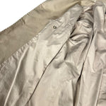 Prada Khaki Button Down Jacket Leather Lining