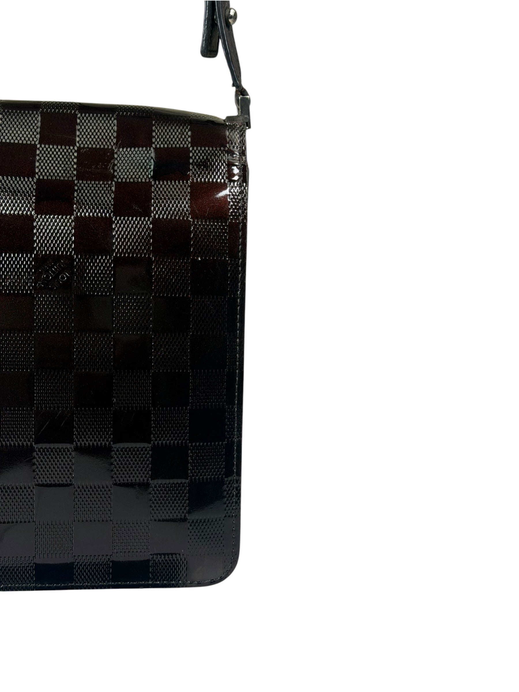Louis Vuitton Amarante Damier Vernis Club Carmine Shoulder Bag