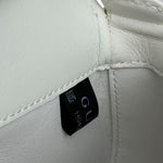 Gucci White Leather Bamboo Night Small Clutch/Pochette