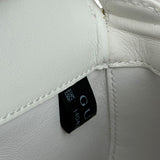 Gucci White Leather Bamboo Night Small Clutch/Pochette