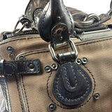 Chloe Beige/Silver Patent Leather Paddington Handbag