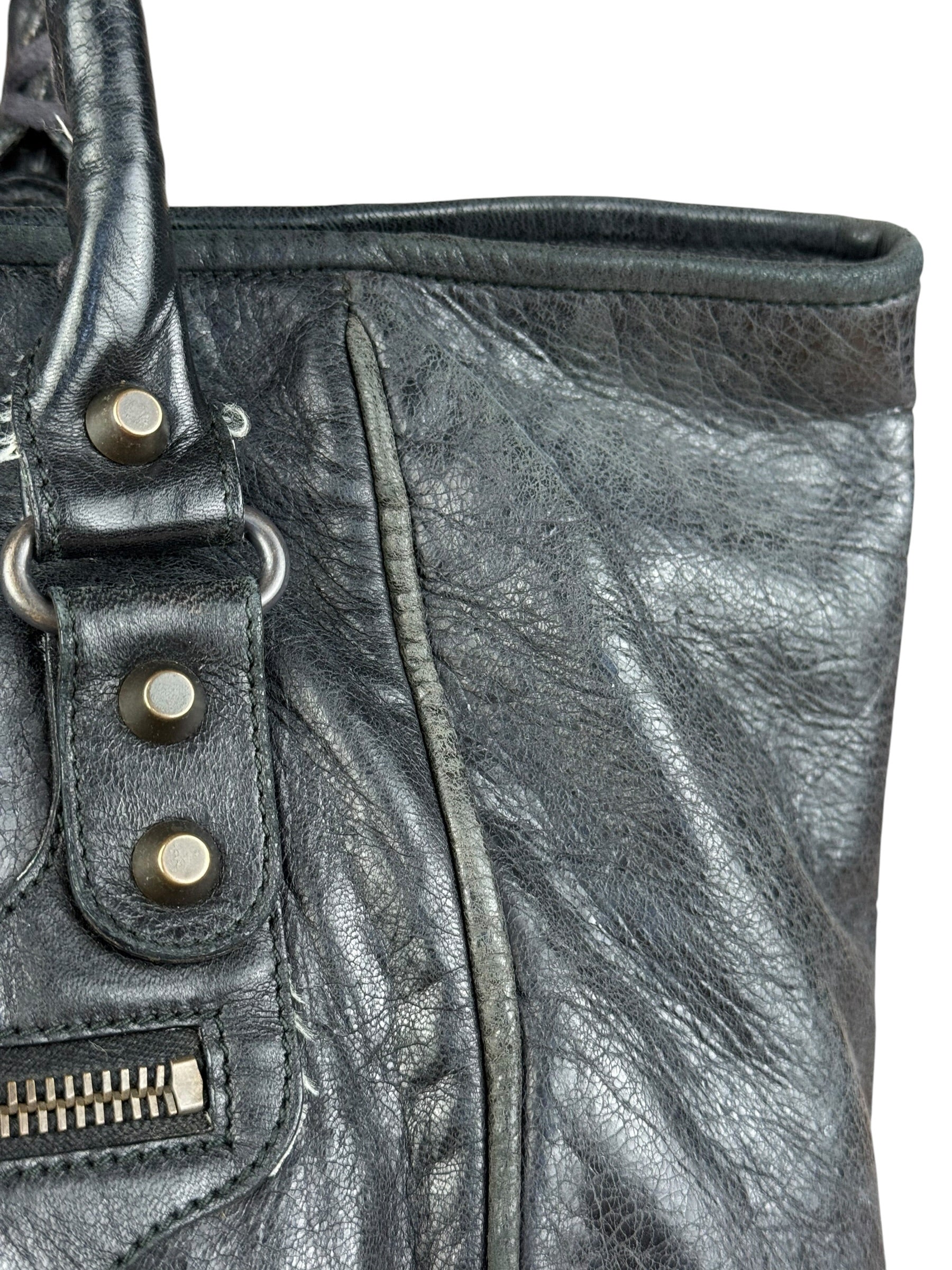 Balenciaga Dark Grey Sunday Le City Bag