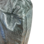 Balenciaga Leather Motocross Muted Teal Sunday Tote