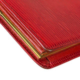 Louis Vuitton Vintage Red Epi Leather Agenda Cover Pochette