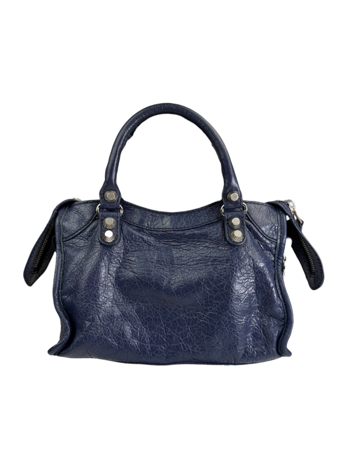 Balenciaga Navy Blue Mini City Bag
