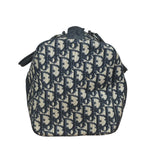 Christian Dior Vintage Blue Oblique Trotter Boston Bag