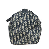 Christian Dior Vintage Blue Oblique Trotter Boston Bag