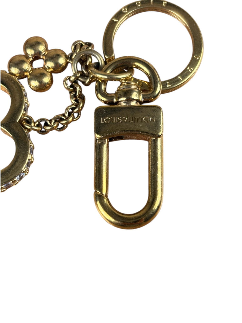 Louis Vuitton My LOve Gold Heart Charm Key Holder