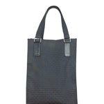 Christian Dior Vintage Black Logo Print Canvas Tote