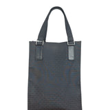 Christian Dior Vintage Black Logo Print Canvas Tote