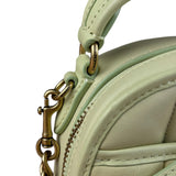 Coach Lime Nappa Leather Top Handle Bag