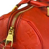 Louis Vuitton Orange Monogram Empreinte Speedy Bandouliere 30