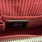 Fendi 2Jours Red Geometric Medium Tote