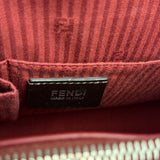 Fendi 2Jours Red Geometric Medium Tote
