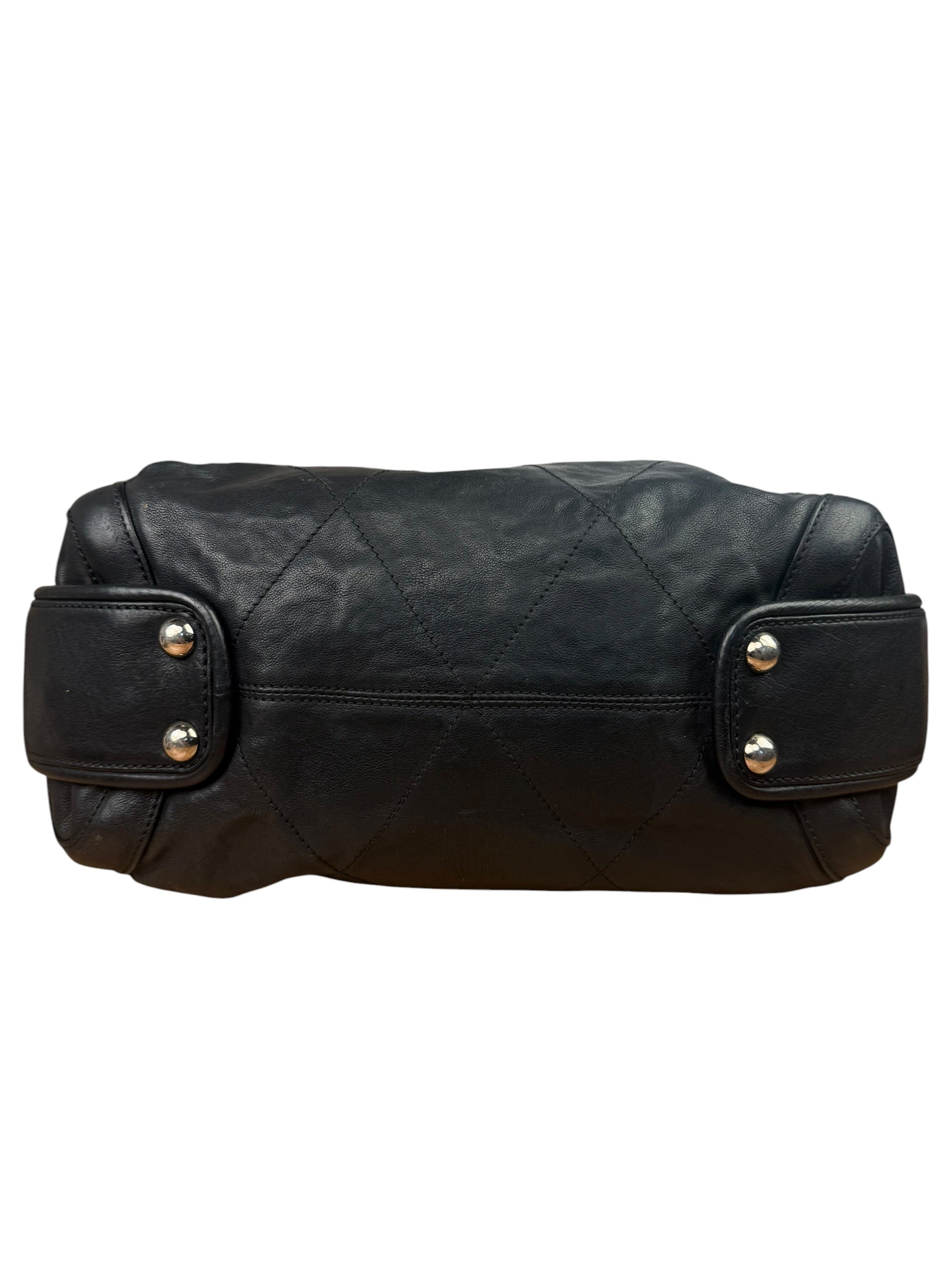 Chanel Black Quilted Leather Wild Stitch Handbag 2005