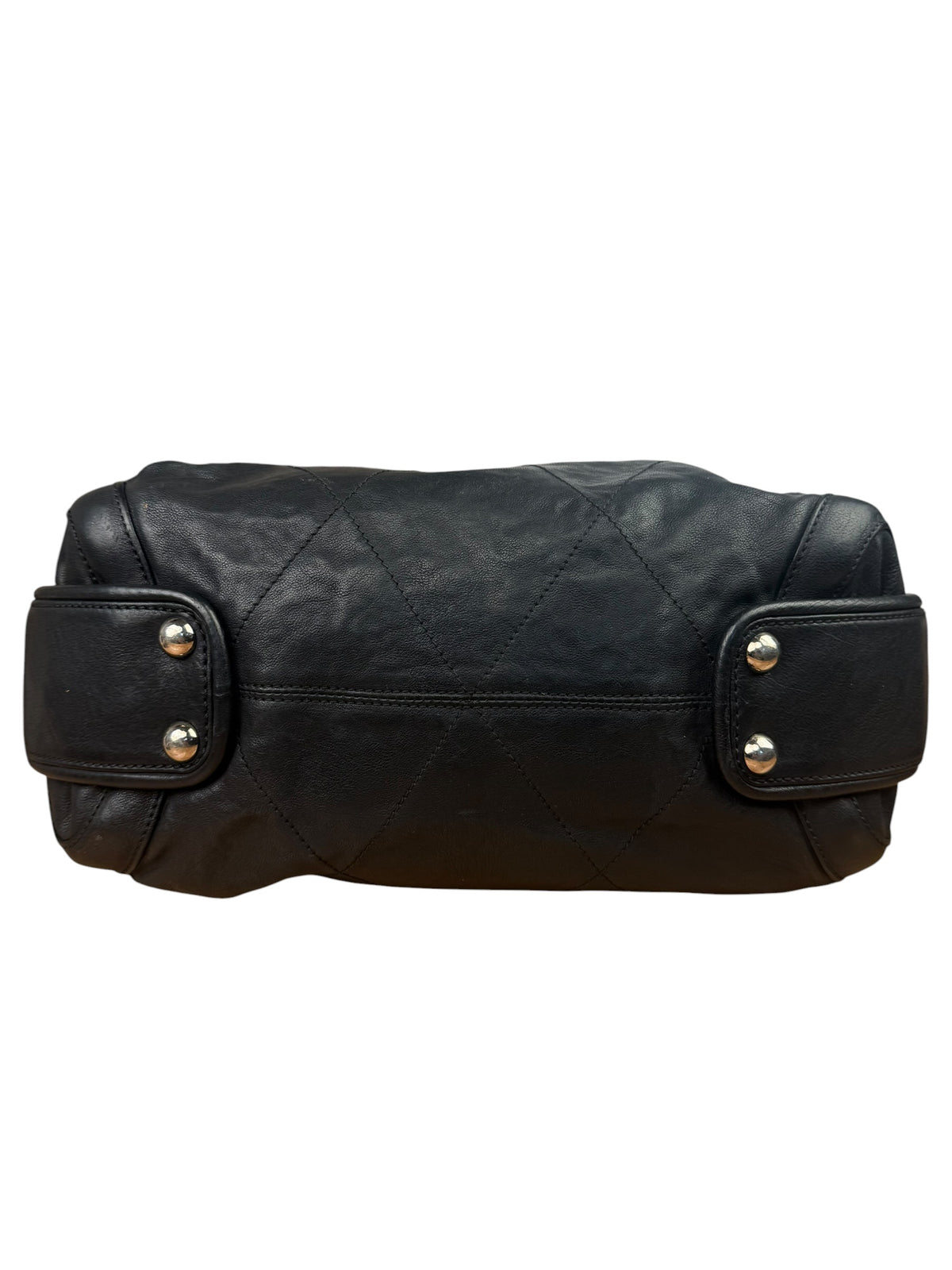 Chanel Black Quilted Leather Wild Stitch Handbag 2005