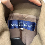 Miss Chloé Brown Wool Trench Coat