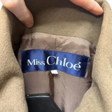 Miss Chloé Brown Wool Trench Coat