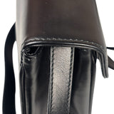 Ferragamo Black Leather Flap Mini Shoulder Bag