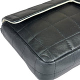 Chanel Black Chocolate Bar East West Flap Bag 2002
