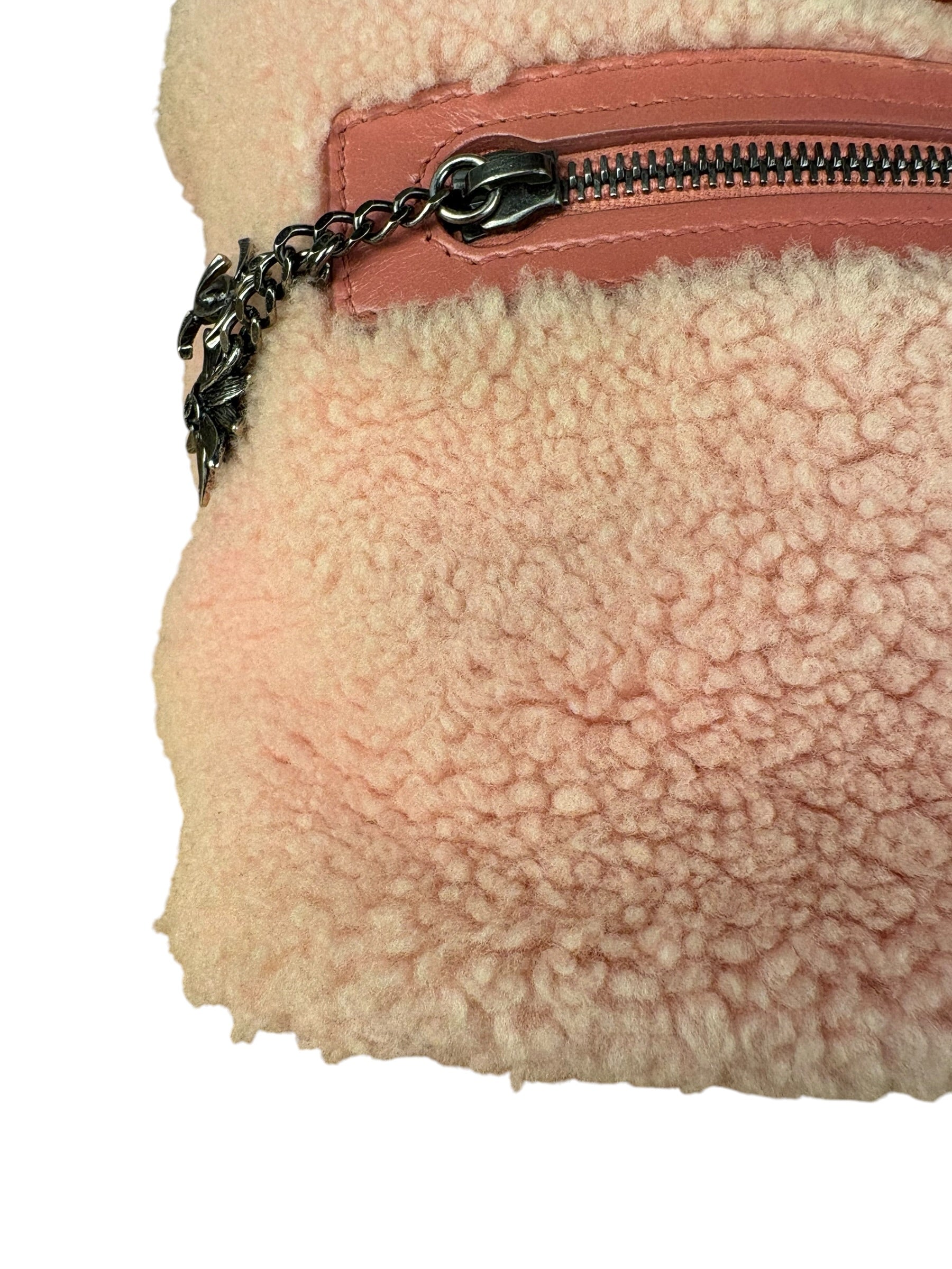 Chanel Paris-Salzburg Pink Shearling Mountain Backpack 2015