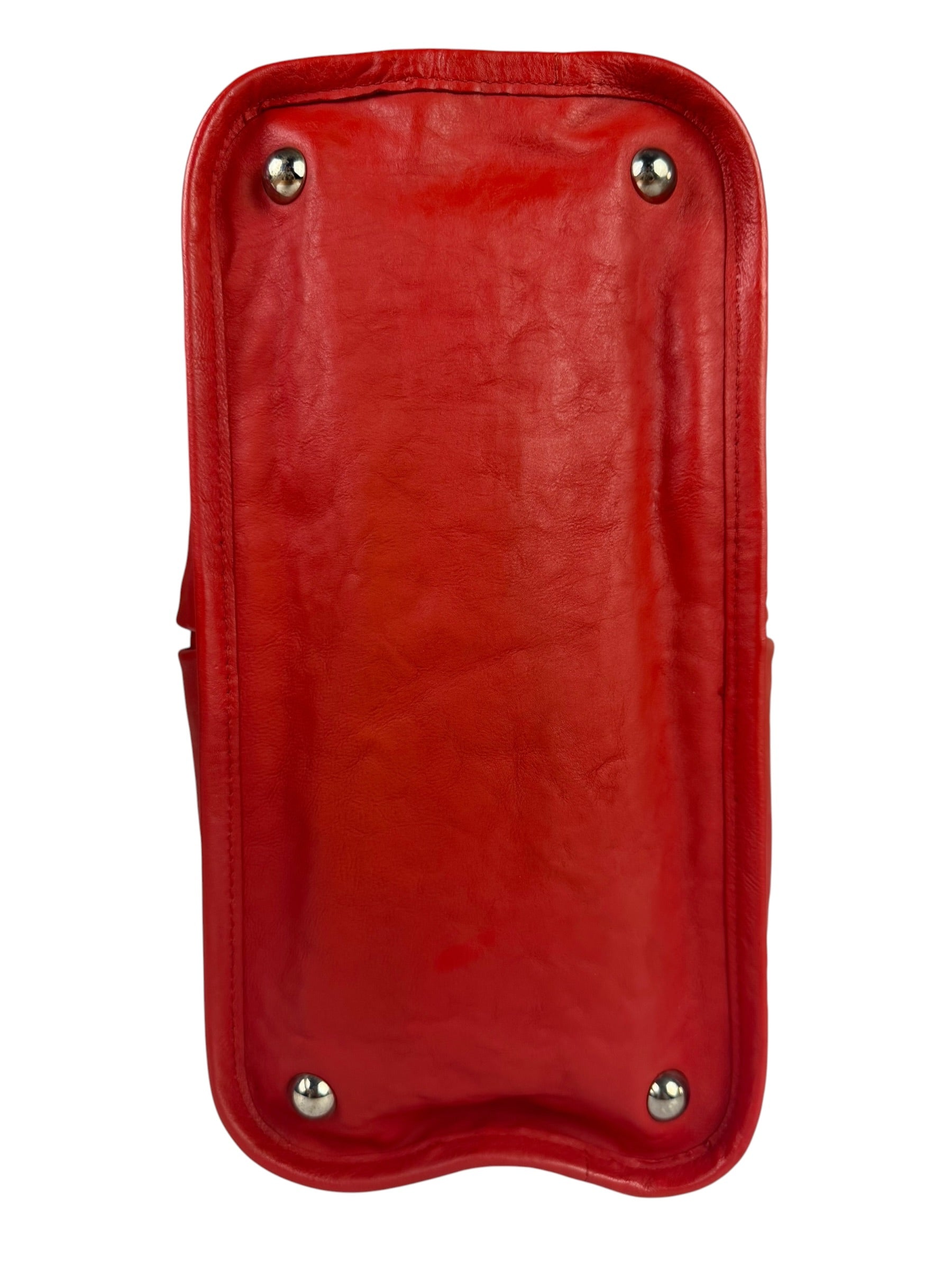 Chanel Red Quilted Leather Natural Beauty Chain Tote 2010