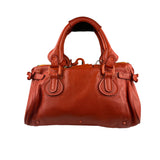 Chloé Vintage Red Leather Paddington Bag (Broken Lock